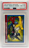 1990 Marvel Universe Spider-Man vs. Venon PSA 8
