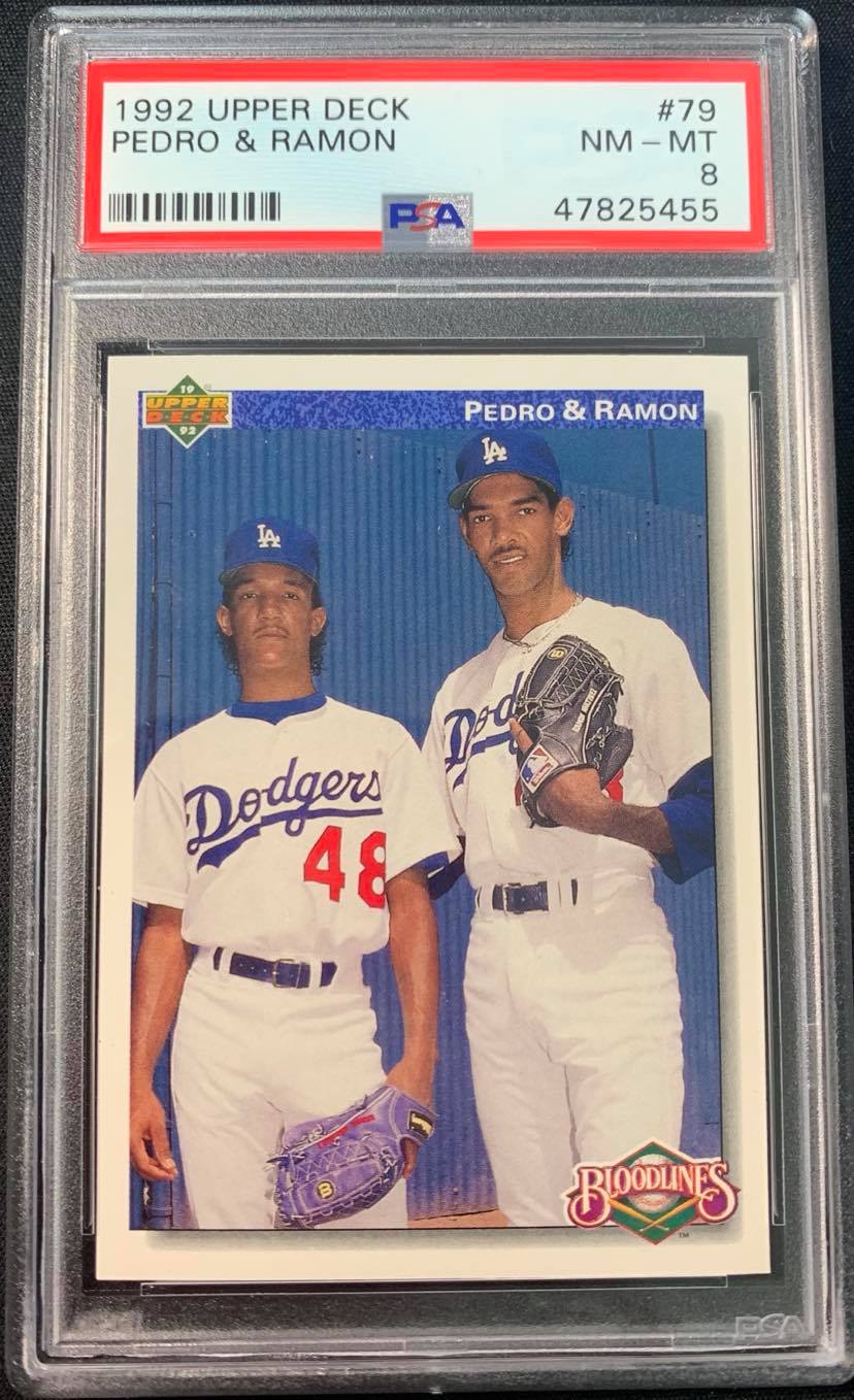 1992 Upper Deck Pedro and Ramon Card PSA 8