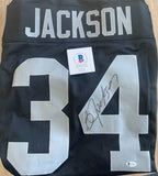 Bo Jackson Raiders autographed custom jersey with Beckett COA