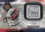 2021 Topps Series 1 Pedro Martinez 70th Anniversary Patch Card