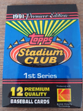 1991 Topps Stadium Club Series 1 Baseball pack