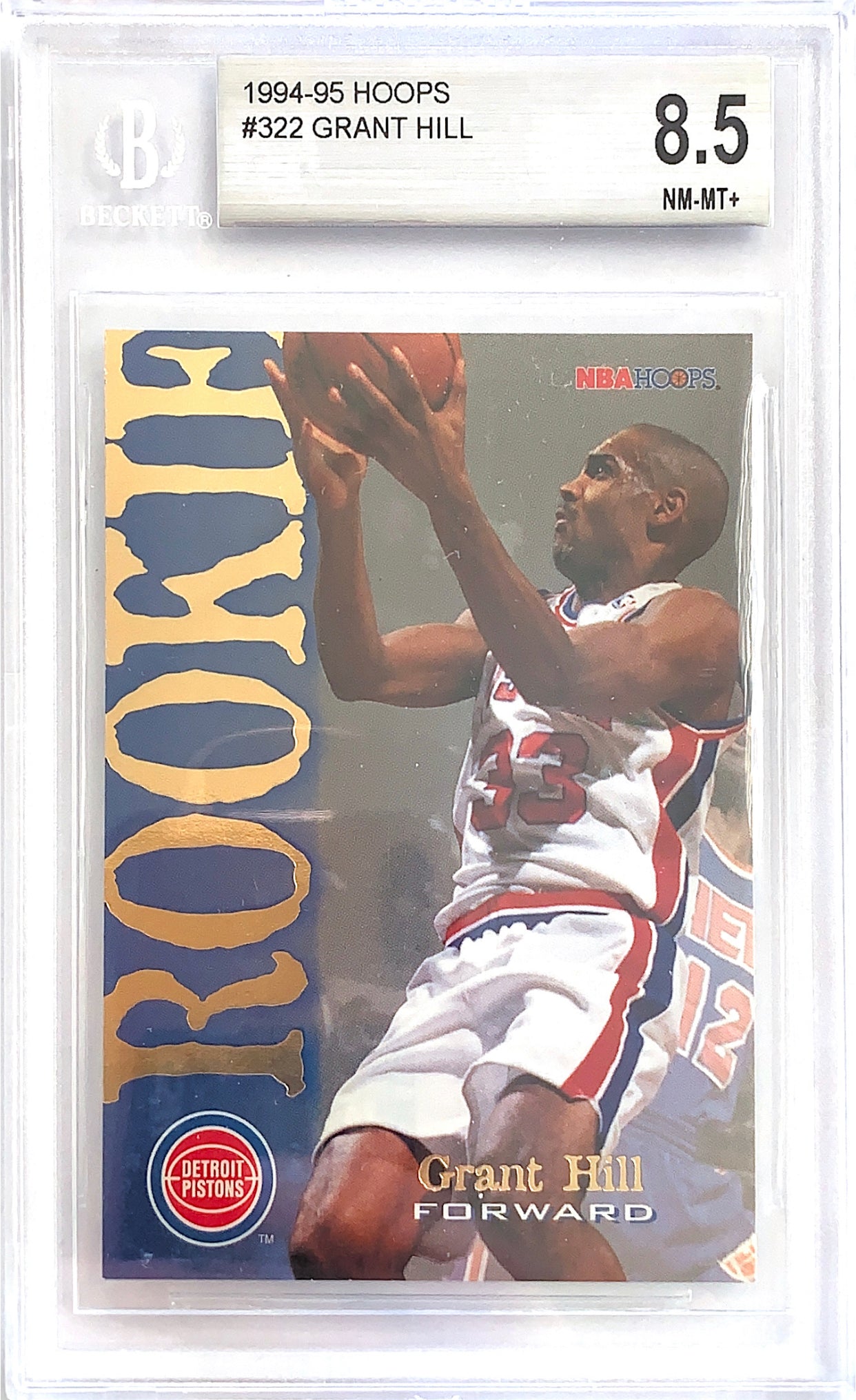 1994-95 Hoops Grant Hill Rookie Card BGS 8.5