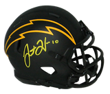 Fanatics Authentic Justin Herbert Speed Eclipse Autographed Mini Helmet
