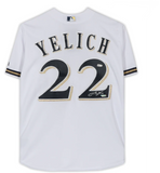 Fanatics Authentic Christian Yelich Milwaukee Brewers White Majestic Autographed Jersey