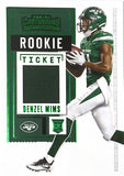 2020 Contenders Rookie Ticket Green Denzel Mims