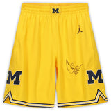 Fanatics Authentic Chris Webber Michigan Wolverines Autographed Jordan Brand Maize Replica Basketball Shorts