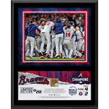 Fanatics Authentic Atlanta Braves 2021 MLB World Series Champions 12" x 15" Sublimated Plaque with a Capsule of Game-Used World Series Dirt
