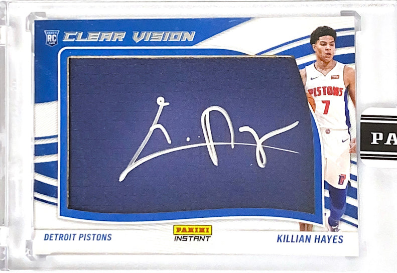 2020-21 Panini Instant Clear Vision Autographs Killian Hayes #/10