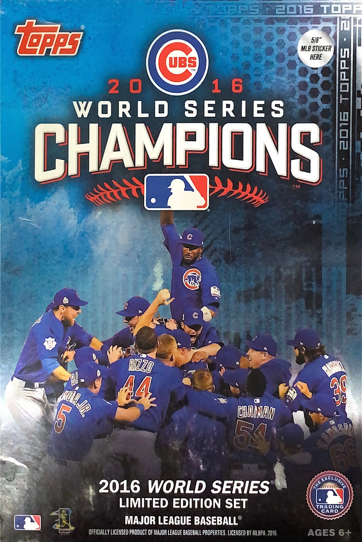 2016 Topps World Series Champions Chicago Cubs Hanger Box