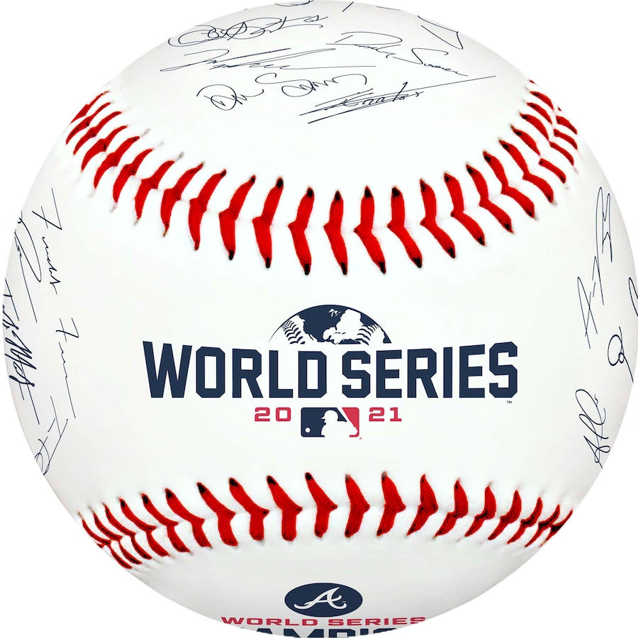 Fanatics Authentic Atlanta Braves 2021 World Series Champions Fanatics Exclusive Rawlings Unsigned Replica Signature Baseball