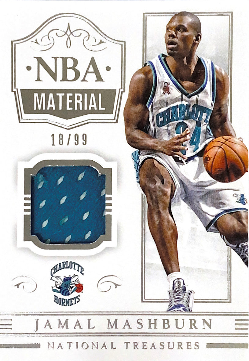 2014-15 National Treasures NBA Material Jamal Mashburn #/99