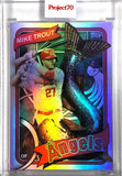 Topps Project 70 - 1980 Mike Trout by Greg “CRAOLA” Simkins Rainbow Foil #/70