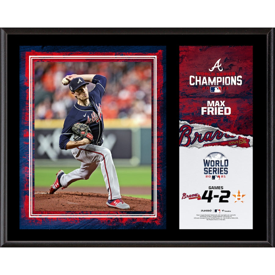 Fanatics Authentic Max Fried Atlanta Braves 12x15” World Series Champions Plaque