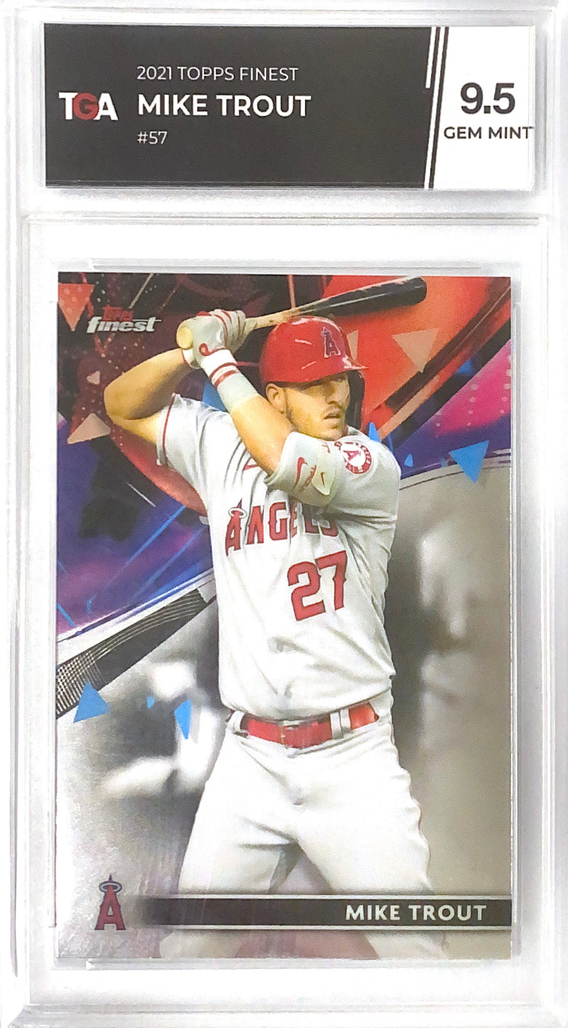 2021 Topps Finest Mike Trout TGA 9.5
