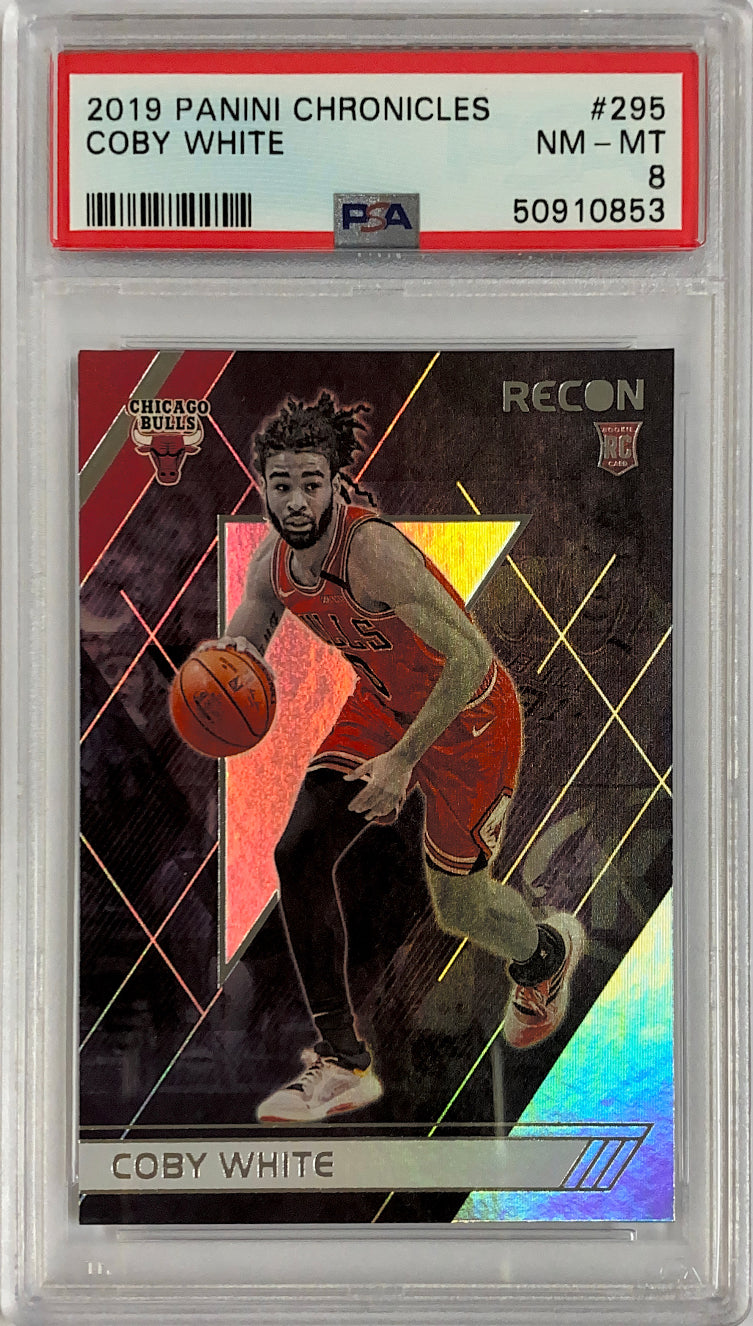 2019-20 Chronicles Recon Coby White Rookie Card PSA 8