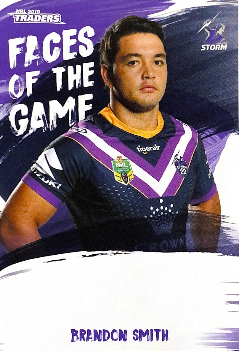 2019 NRL Traders Face of the Game Brandon Smith