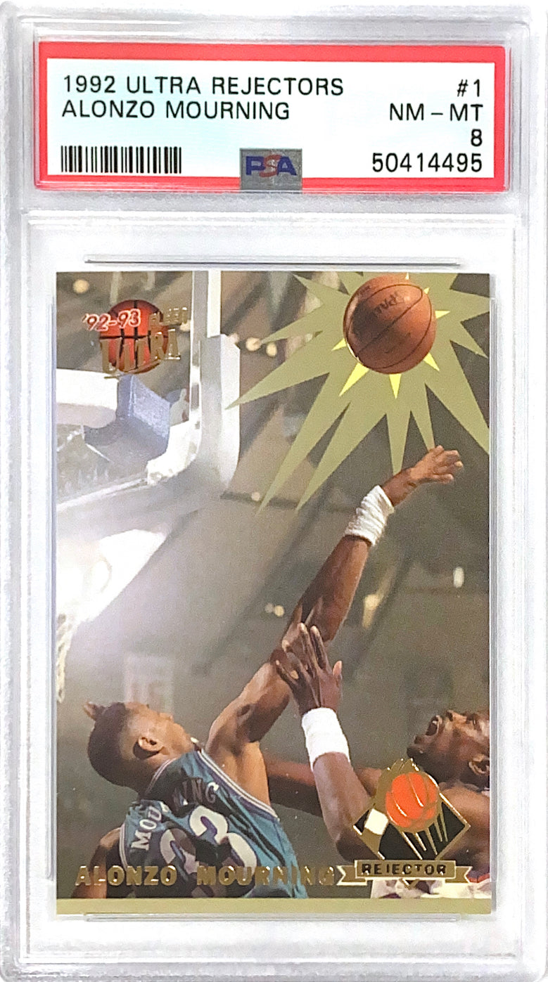 1992-93 Ultra Rejectors Alonzo Mourning PSA 8