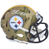Fanatics Authentic Chase Claypool Pittsburgh Steelers Autographed Riddell Camo Alternate Speed Mini Helmet