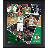 Fanatics Authentic Jayson Tatum Boston Celtics Framed 15x17” Impact Player Collage with a Piece of Team-Used Basketball - Limited Edition of 500
