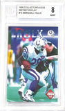 1995 Collectors Edge Instant Replay Marshall Faulk BGS 8