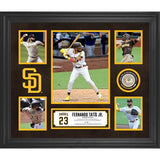Fanatics Authentic Fernando Tatis Jr. San Diego Padres Framed 5-Photo Collage With Piece Of Game Used Ball