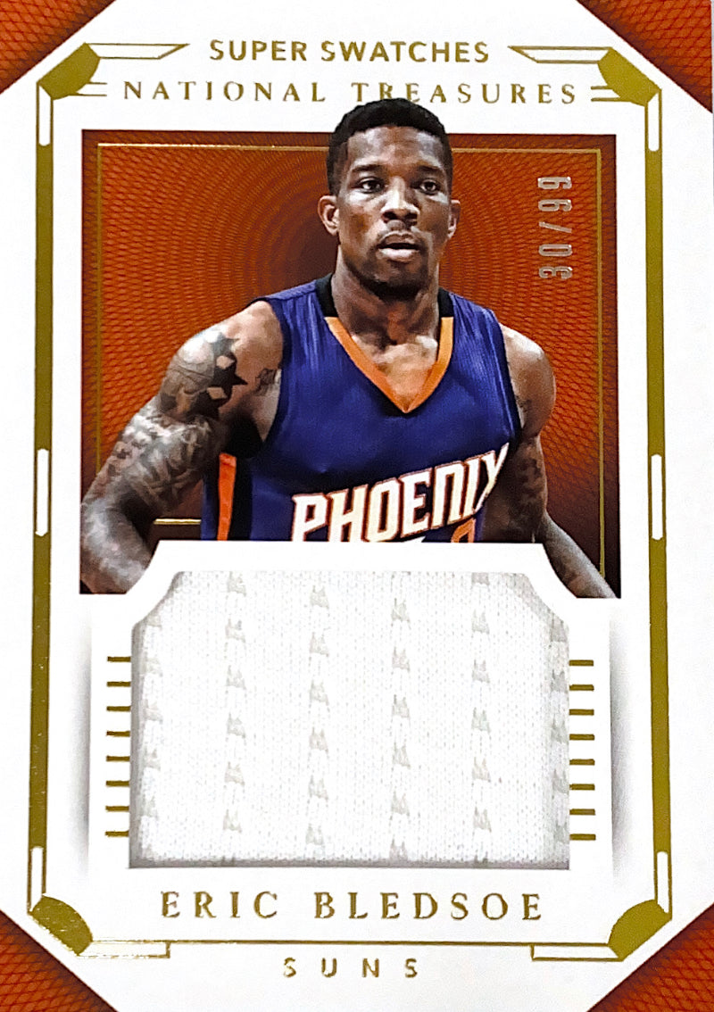 2015-16 National Treasures Super Swatches Eric Bledsoe #/99