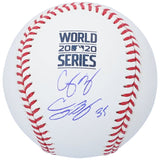 Fanatics Authentic Cody Bellinger and Corey Seager Los Angeles Dodgers Dual-Signed 2020 MLB World Series Champions World Series Logo Baseball
