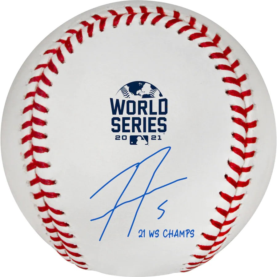 Fanatics Authentic Freddie Freeman Atlanta Braves Rawlings Autographed Baseball with "21 WS Champs" Inscription