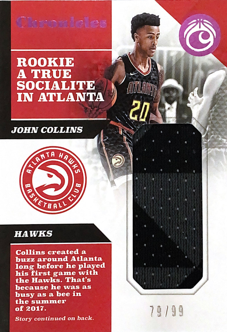 2017-18 Chronicles Swatches Pink John Collins #/99