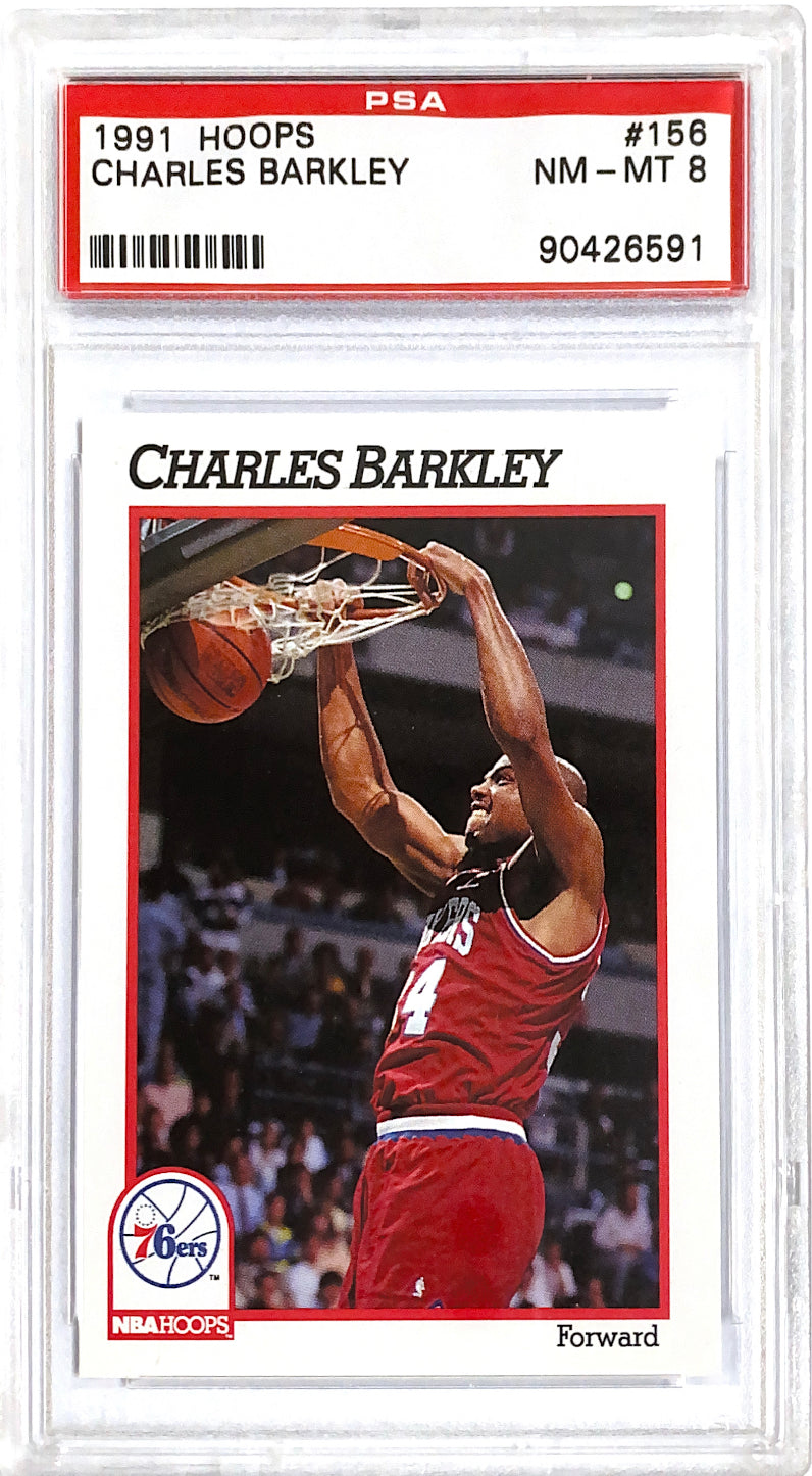 1991-92 Hoops Charles Barkley PSA 8