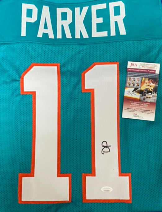 DeVante Parker autographed custom jersey with JSA COA