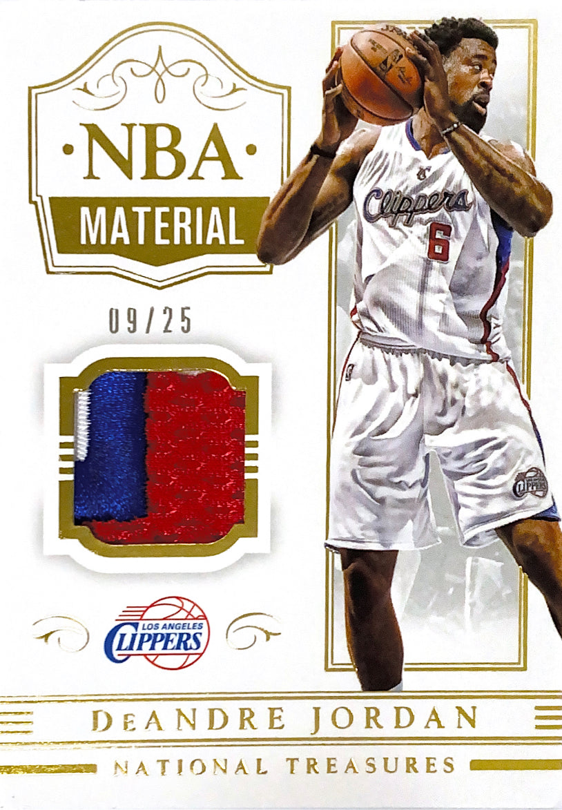 2014-15 National Treasures NBA Material Prime DeAndre Jordan #/25