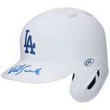 Fanatics Authentic Will Smith Los Angeles Dodgers Autographed White Matte Mini Batting Helmet