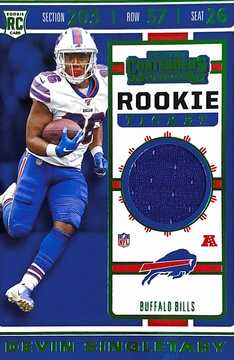 2019 Contenders Rookie Ticket Swatches Devin Singletary
