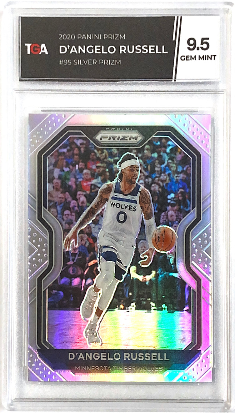 2020-21 Prizm Silver D’Angelo Russell TGA 9.5