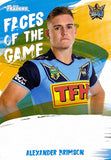 2019 NRL Traders Faces of the Game Alexander Brimson
