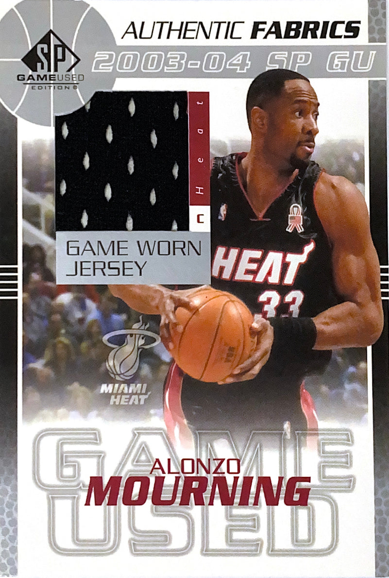2003-04 SP Game Used Authentic Fabrics Alonzo Mourning