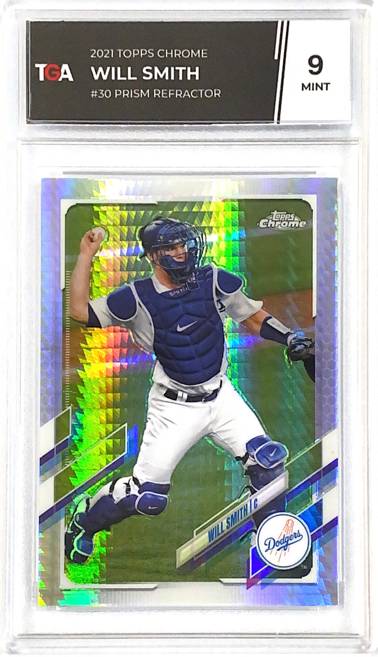 2021 Topps Chrome Prism Refractor Will Smith TGA 9