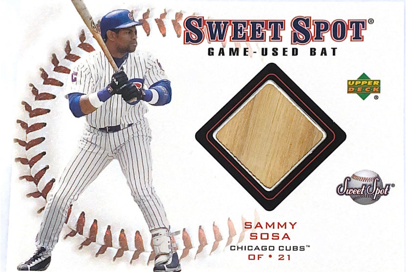 2001 Upper Deck Sweet Spot Game Used Bats Sammy Sosa