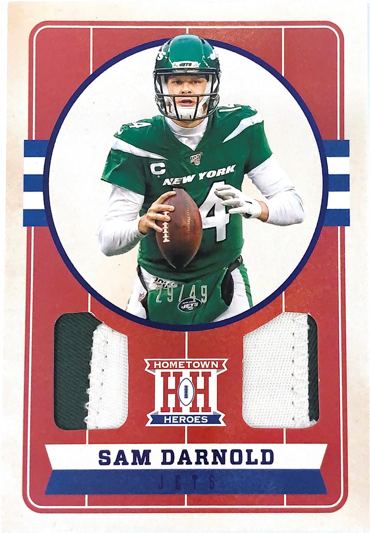 2019 Chronicles Hometown Heroes Dual Jersey Sam Darnold #/49