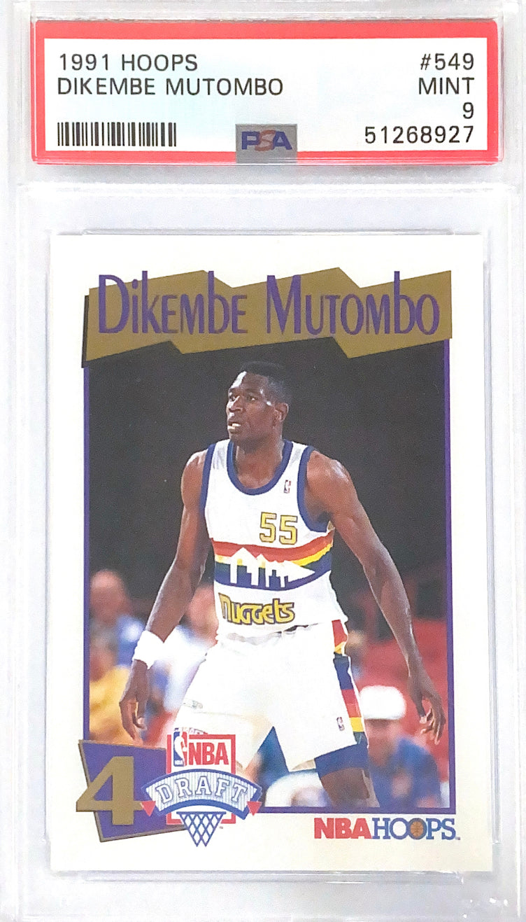 1991-92 Hoops Dikembe Mutombo PSA 9
