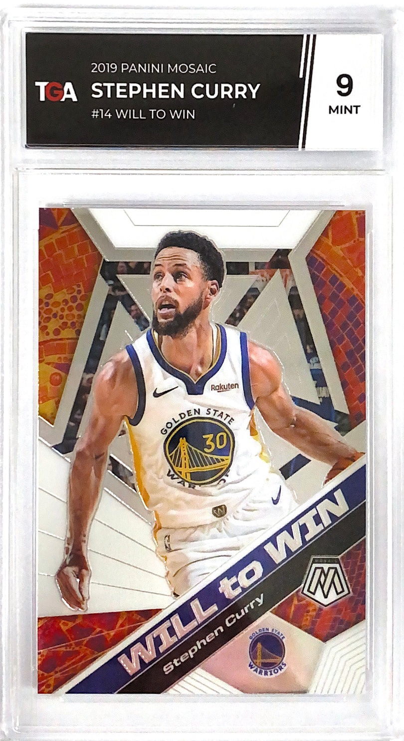 2019-20 Mosaic Will to Win Stephen Curry TGA 9