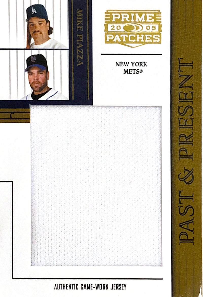 2005 Donruss Prime Patches Past and Present Jumbo Swatches Mike Piazza