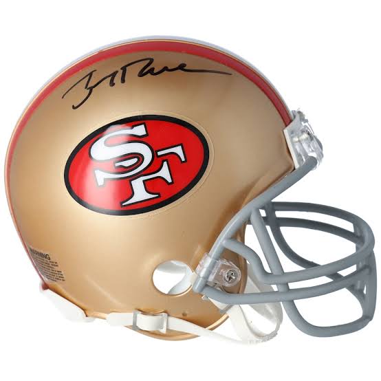Fanatics Authentic Jerry Rice Throw Back Autographed Mini Helmet