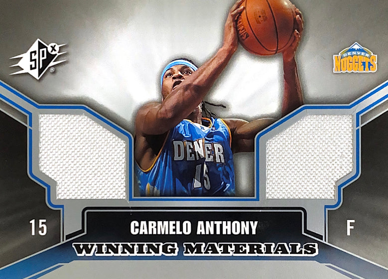2005-06 Upper Deck Winning Materials Carmelo Anthony Card