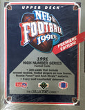 1991 Upper Deck NFL High Number Series Complete Set