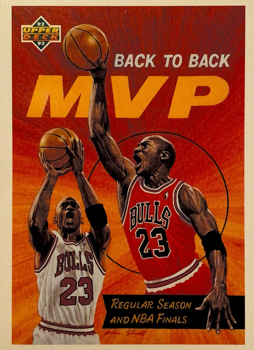 1992-93 Upper Deck Back to Back MVP Michael Jordan