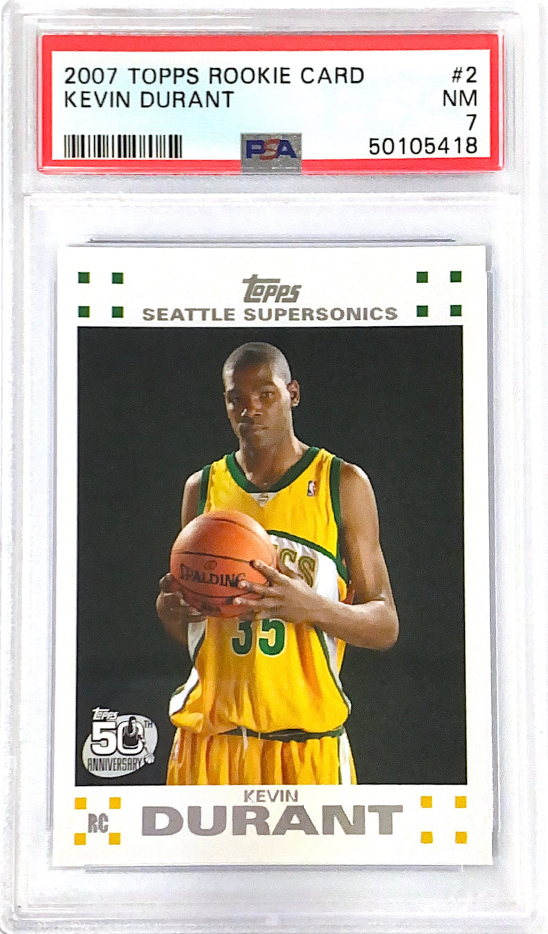 2007-08 Topps Kevin Durant RC PSA 7