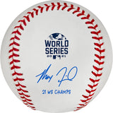 Fanatics Authentic Max Fried Atlanta Braves Rawlings Autographed Baseball with "21 WS Champs" Inscription